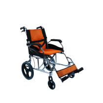 Carrozzina Pieghevole Ultraleggera in Alluminio con Freni e Cintura