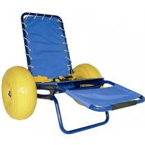 Carrozzina Mare Job per Disabili con Cintura Sicurezza Blu Ricondizionata