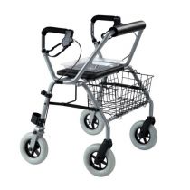 Kiev - Deambulatore Rollator Bariatrico Pieghevole in Acciaio