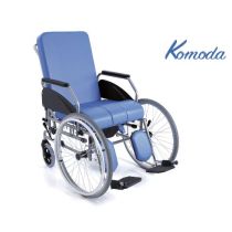 Mopedia - Sedia Comoda 4 Ruote Autospinta - Blu - Acciaio