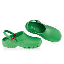 Zoccoli sanitari professionali con cinturino posteriore - Verde - Calzuro Light