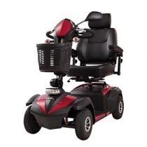 Martin - Scooter Elettrico 4 Ruote Regolabile - Rosso/Blu/Bianco