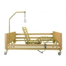 Letto Elettrico Altezza Variabile con Rete a Doghe in Metallo e Sponde