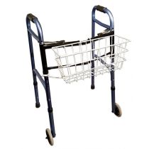 Identites cestino da attaccare al deambulatore in plastica lavabile con coperchio vassoio 46x31x20 cm