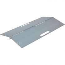 Rampa in Alluminio Striato per Ostacoli Fino a 4 cm, 75x40 cm