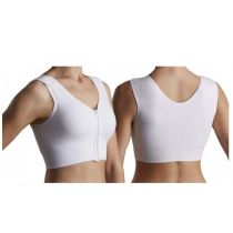 Art. 9652 Orione - Reggiseno Post-Operatorio con Zip Frontale - Bianco