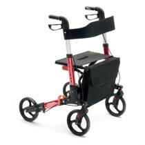 Rollator Pieghevole in Alluminio Verniciato con Borsa Portaoggetti