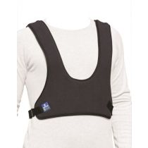 Mopedia corpetto pettorale imbottito per carrozzina con nastri regolabili e chiusure a clip nero