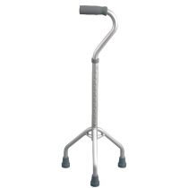 Mopedia tripode per adulti con base larga e manico aperto in spugna alluminio anodizzato regolabile