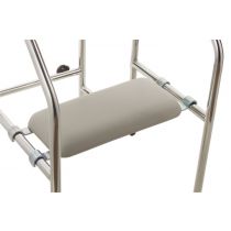 Mopedia sedile imbottito per deambulatori in colore grigio con rivestimento morbido e resistente