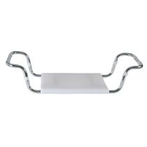 Mopedia sedile per vasca da bagno regolabile in larghezza in acciaio cromato e moplen bianco antiruggine