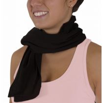 Kyara Fitergy sciarpa tecnica per cervicalgia e cefalea nera in polibiomolecole poliammide elastame