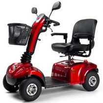 Scooter Elettrico Eris per Anziani e Disabili, Rosso/Argento