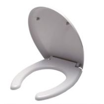 Sedile WC Ergonomico Classic con Coperchio in Urea e Cerniere Inox