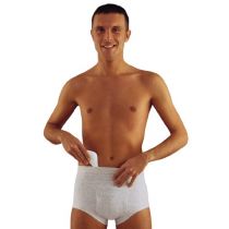 Cod. 648 Scudotex - Slip Vita Alta con Pelotte - Grigio Melange - Cotone