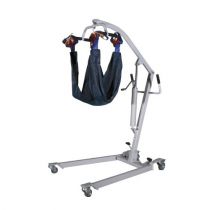 Sollevamalati Idraulico con Base Regolabile in Acciaio Bianco