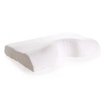 Kyara cuscino in memory foam per C-PAP con fodera removibile bianco poliuretano e poliestere 55x37x12/7 cm