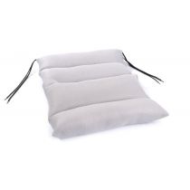 Levitas cuscino dorsale in fibra cava siliconata con rivestimento in poliestere e fodero 3D grigio 60x44x15 cm traspirante per carrozzina