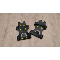 Identites solette antiscivolo in gomma con sei punte per scarpe misura unica 22x15 cm nere