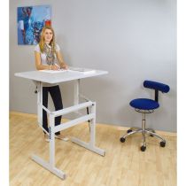 Identites Vario tavolo pieghevole e inclinabile, altezza regolabile, melamina