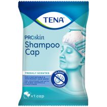 Cuffia Shampoo pre umidificata per lavaggio capelli di disabili e anziani - TENA Shampoo Cap