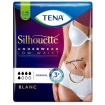 TENA Silhouette Normal Blanc Vita bassa – Mutandine Assorbenti Femminili - Cartone da 6 confezioni
