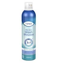 Schiuma di Lavaggio per la Detersione e l'Idratazione di Pelli Delicate - TENA Wash Mousse - Cartone da 15 pezzi