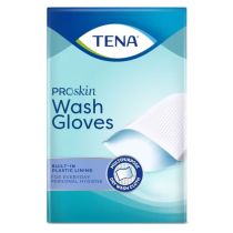 Manopola Monouso per l’Igiene Personale - TENA Wash Glove - Con Barriera- Cartone da 6 confezioni
