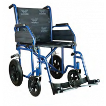 Wimed - Winner Two Transit Carrozzina Pieghevole Blu in Acciaio