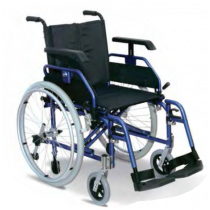 Wimed - Light Plus Carrozzina Pieghevole in Alluminio Blu