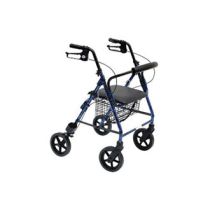 Deambulatore Wimed Rolly Alu 4 ruote alluminio blu con cestino