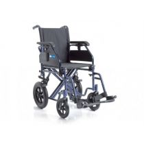 Ardea Dual Go carrozzina pieghevole in acciaio verniciato con seduta e schienale in nylon nero