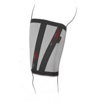 Cosciale Elastico con Fibra di Carbonio e Taping Integrato Grigio