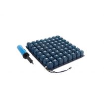 Levitas cuscino a bolle d’aria a microinterscambio con 2 sezioni altezza 6 cm in PVC blu