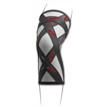 Cknee Ginocchiera Elastica con Fibra di Carbonio e Taping Grigio