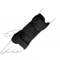 Drypol Short - Polsiera Steccata Traspirante con Velcro - Nero