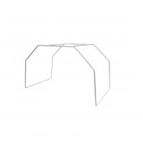 Identites solleva coperte ad arco in metallo bianco per protezione gambe e piedi 54x32 cm