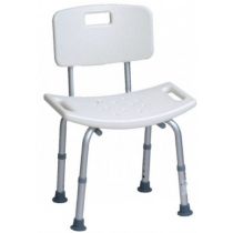 Sedile da Doccia con Schienale - Ad Altezza Regolabile